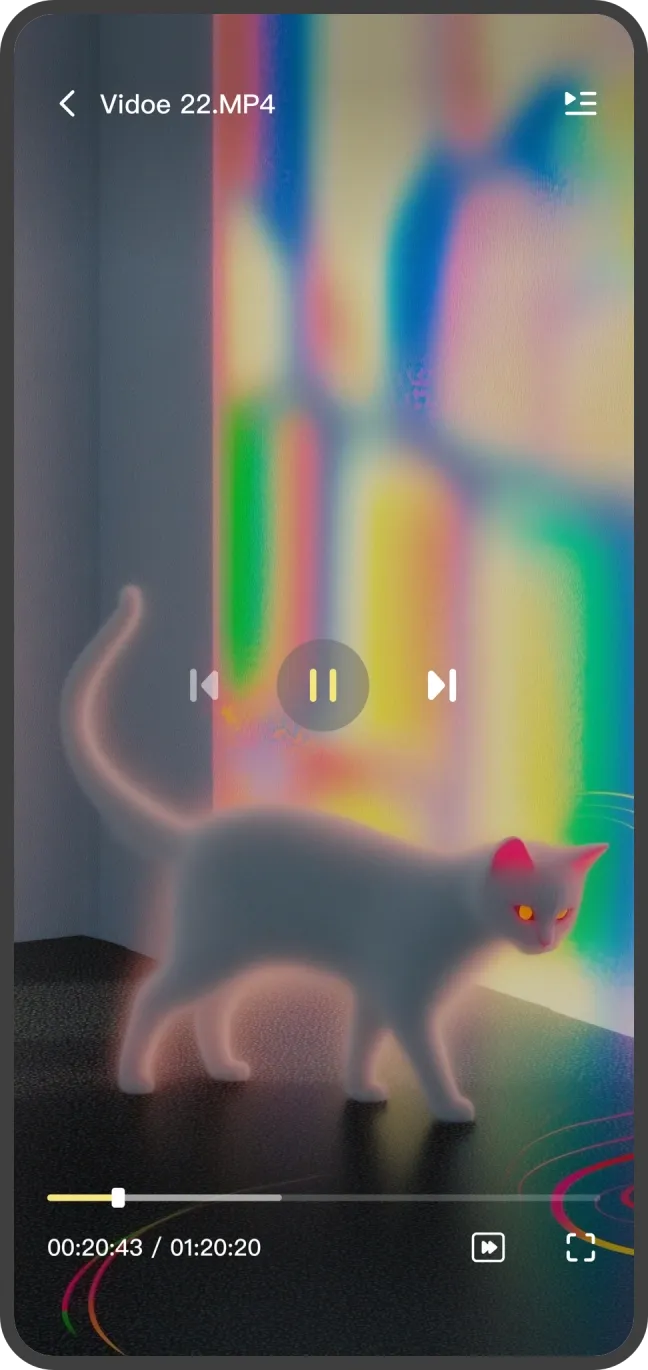 RinoWatch video player screen
